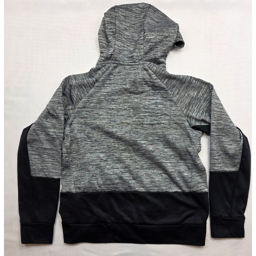 Nike Therma Fit Boy's Gray & Black One Pocket Hooded Pullover Jacket. Size XL - Picture 3 of 9